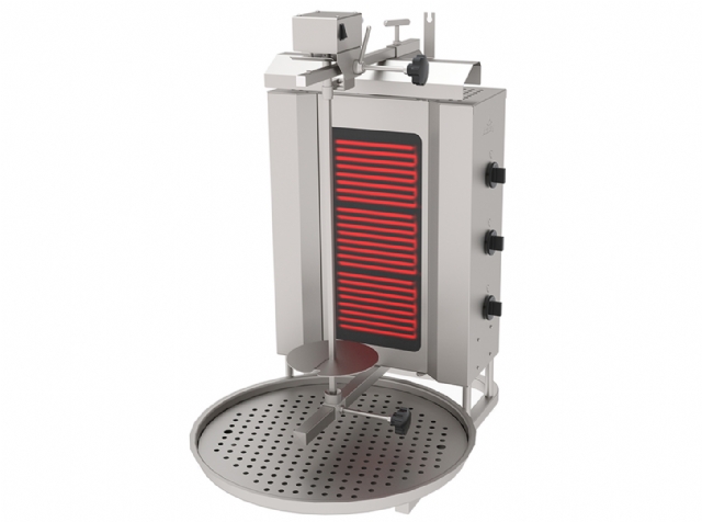 ADE-3U Electric Doner Kebab Machine, 3 Heater, Top Motor