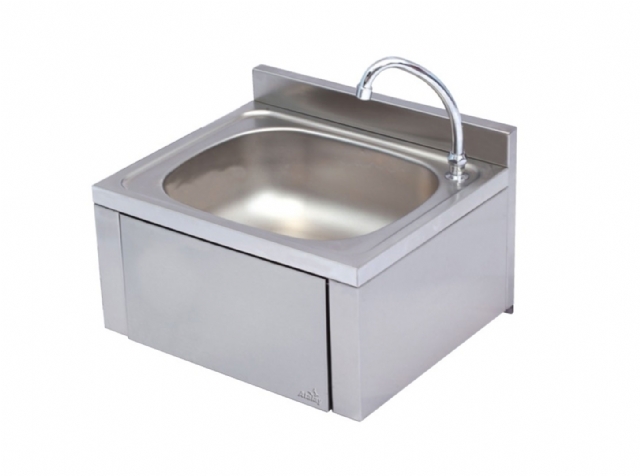 AKE-01 Knee Operated Hand Washing Sink without Ridge