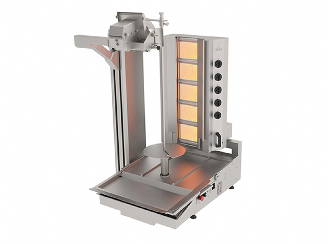 ADR-5G-GK Doner Robot Gas Fired, 5 Burner, Wide Cut