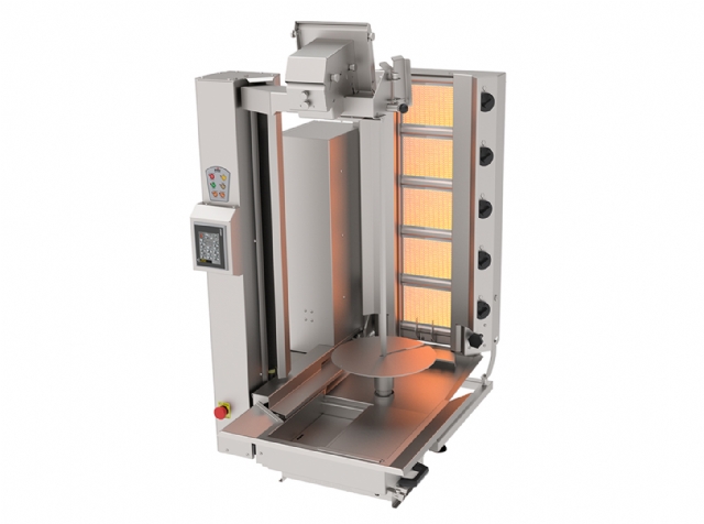 ADR-C1-5G-GK Compact Doner Kebab Robot- Gas 5 Heater Wide Cut