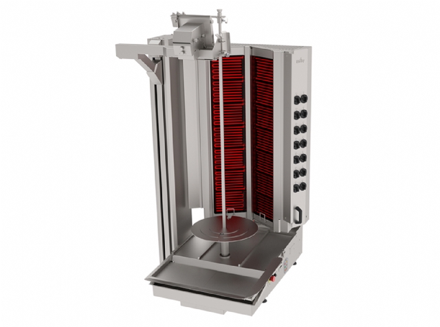 ADR-14E-GK Doner Kebab Robot Wide Cut Electric 14 Heater