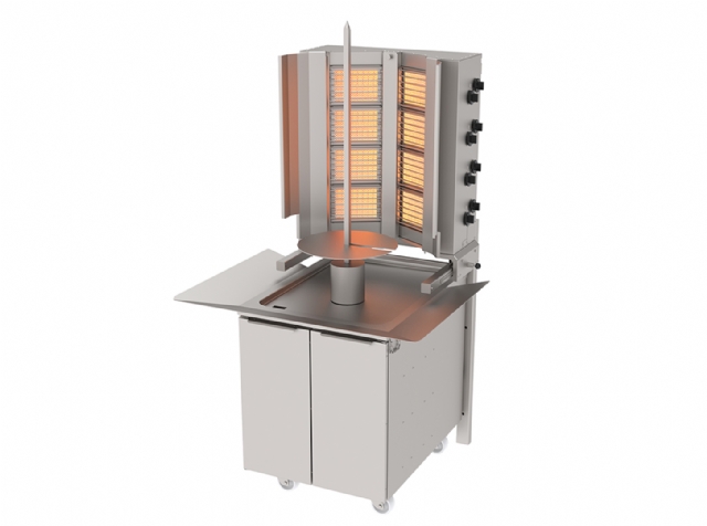 ADG-8D Wall Mounting Doner Kebab Machine- Gas- 8 Heaters