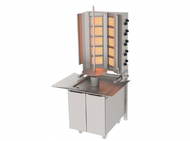 ADG-10D Wall Mounting Doner Kebab Machine- Gas- 10 Heaters